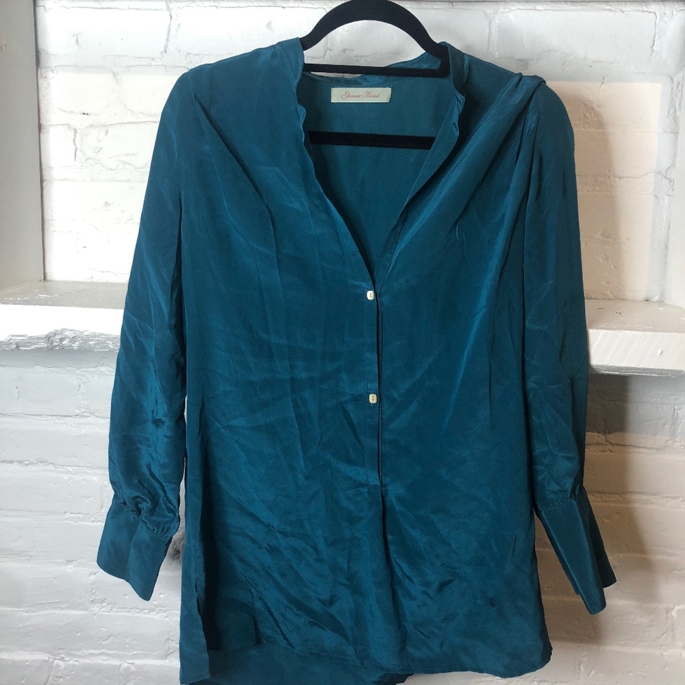 Geren Ford Emerald Green Blouse
